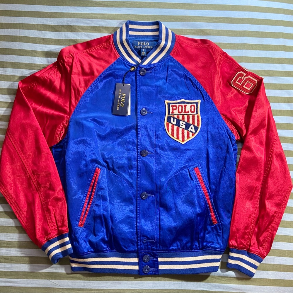 Polo Ralph Lauren USA Shield Olympic Satin Jacket S BNWTs